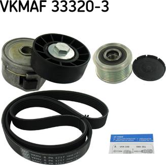 SKF VKMAF 33320-3 - Set curea transmisie cu caneluri aaoparts.ro