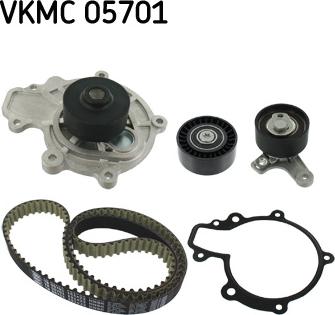 SKF VKMC 05701 - Set pompa apa + curea dintata aaoparts.ro