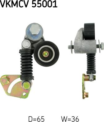 SKF VKMCV 55001 - Rola ghidare / conducere, curea transmisie aaoparts.ro