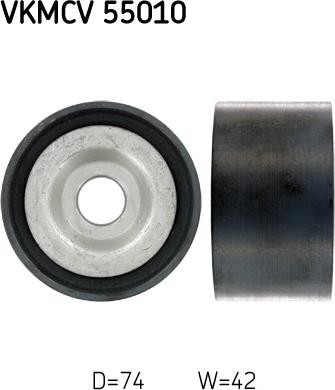 SKF VKMCV 55010 - Rola ghidare / conducere, curea transmisie aaoparts.ro