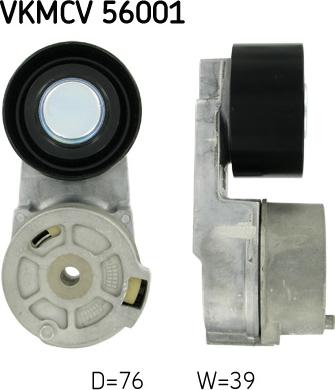 SKF VKMCV 56001 - Rola ghidare / conducere, curea transmisie aaoparts.ro