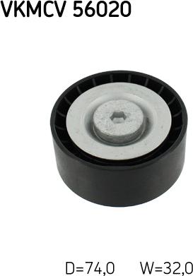 SKF VKMCV 56020 - Rola ghidare / conducere, curea transmisie aaoparts.ro