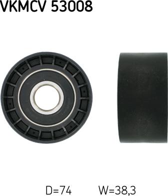 SKF VKMCV 53008 - Rola ghidare / conducere, curea transmisie aaoparts.ro