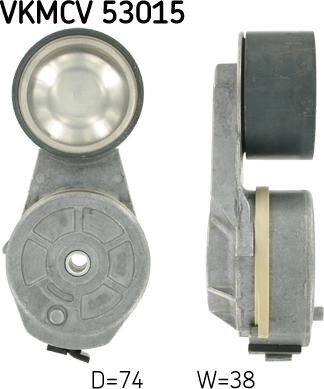 SKF VKMCV 53015 - Rola ghidare / conducere, curea transmisie aaoparts.ro