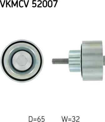 SKF VKMCV 52007 - Rola ghidare / conducere, curea transmisie aaoparts.ro