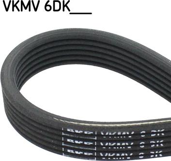 SKF VKMV 6DK1195 - Curea transmisie cu caneluri aaoparts.ro