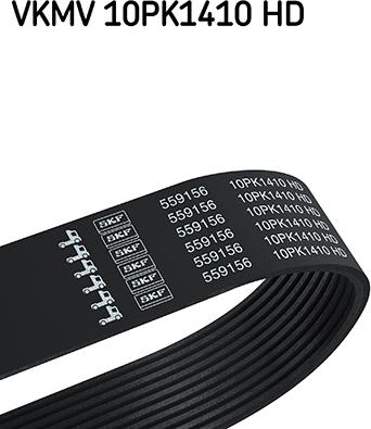 SKF VKMV 10PK1410 HD - Curea transmisie cu caneluri aaoparts.ro