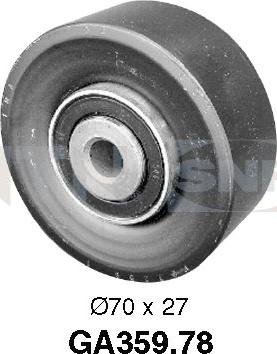 SNR GA359.78 - Rola ghidare / conducere, curea transmisie aaoparts.ro