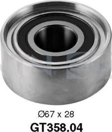 SNR GT358.04 - Rola intinzator,curea distributie aaoparts.ro