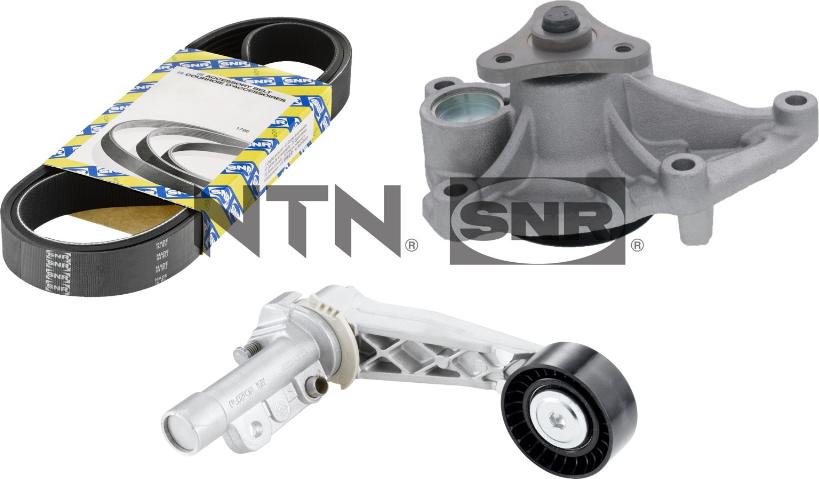 SNR KAP859.400 - Pompa apa + Set curea transmisie cu caneluri aaoparts.ro