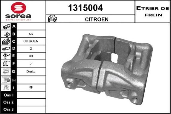 SNRA 1315004 - Etrier frana aaoparts.ro