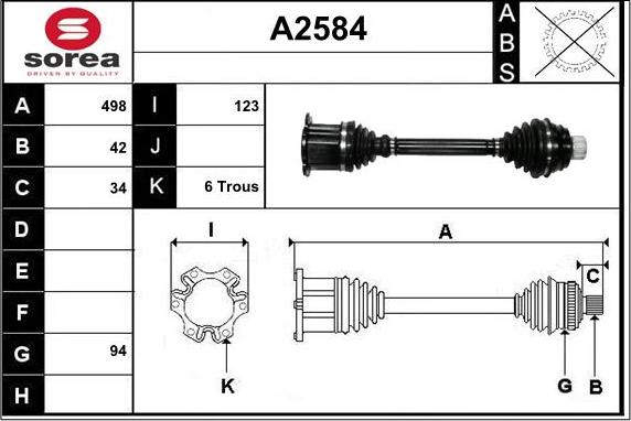 SNRA A2584 - Planetara aaoparts.ro