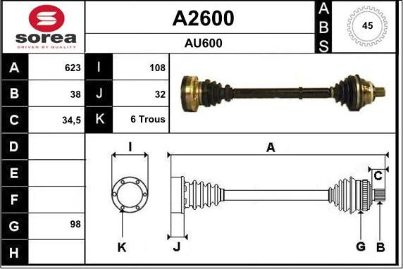 SNRA A2600 - Planetara aaoparts.ro