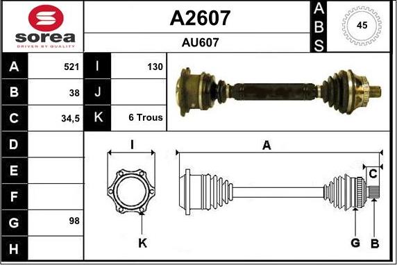 SNRA A2607 - Planetara aaoparts.ro