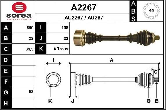 SNRA A2267 - Planetara aaoparts.ro