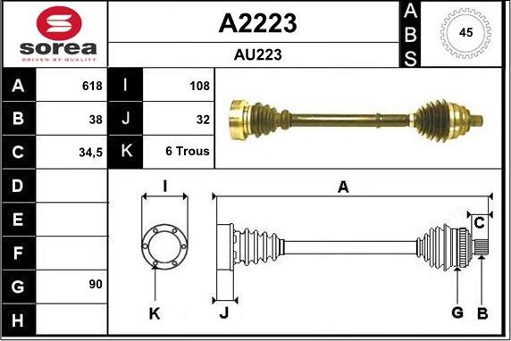 SNRA A2223 - Planetara aaoparts.ro