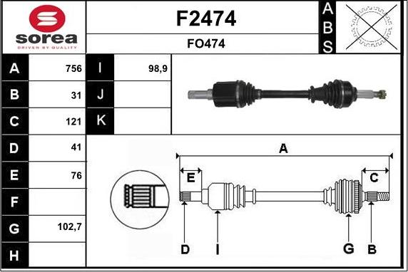 SNRA F2474 - Planetara aaoparts.ro
