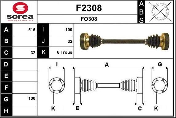 SNRA F2308 - Planetara aaoparts.ro