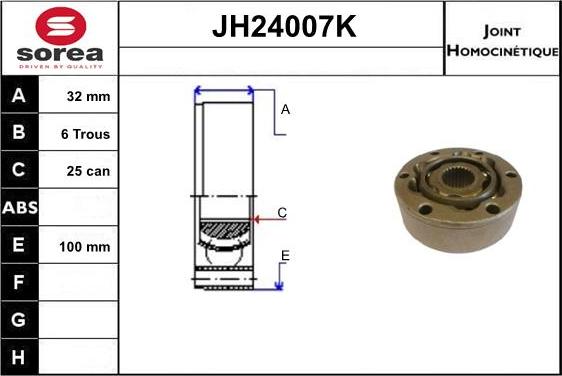 SNRA JH24007K - Set articulatie, planetara aaoparts.ro