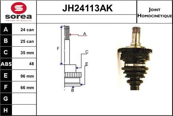 SNRA JH24113AK - Set articulatie, planetara aaoparts.ro