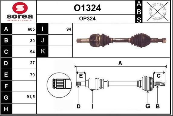 SNRA O1324 - Planetara aaoparts.ro