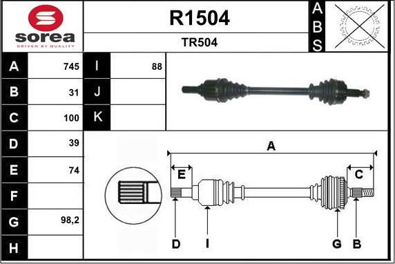 SNRA R1504 - Planetara aaoparts.ro