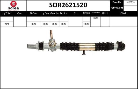 SNRA SOR2621520 - Caseta directie aaoparts.ro