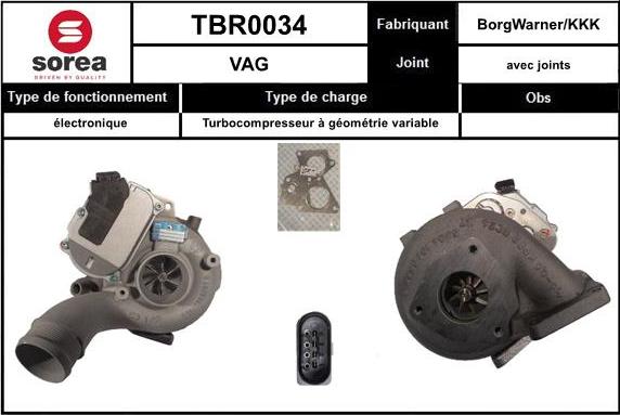 SNRA TBR0034 - Compresor,sistem de supraalimentare aaoparts.ro