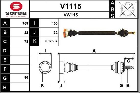SNRA V1115 - Planetara aaoparts.ro