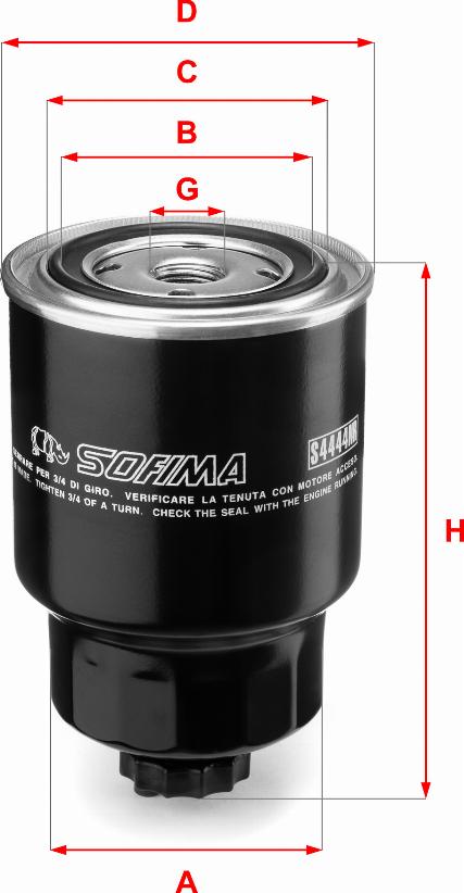 Sofima S 4444 NR - Filtru combustibil aaoparts.ro