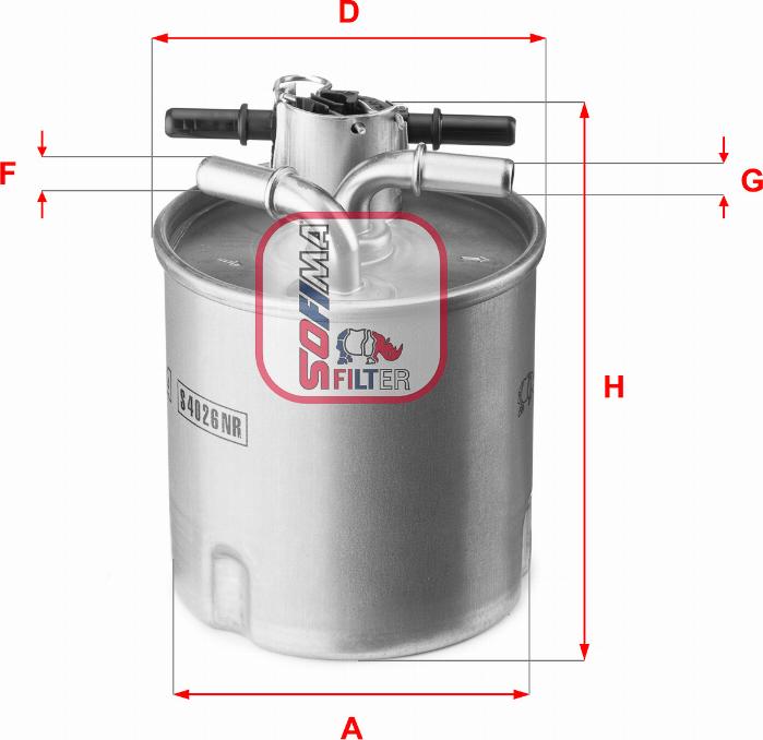 Sofima S 4026 NR - Filtru combustibil aaoparts.ro