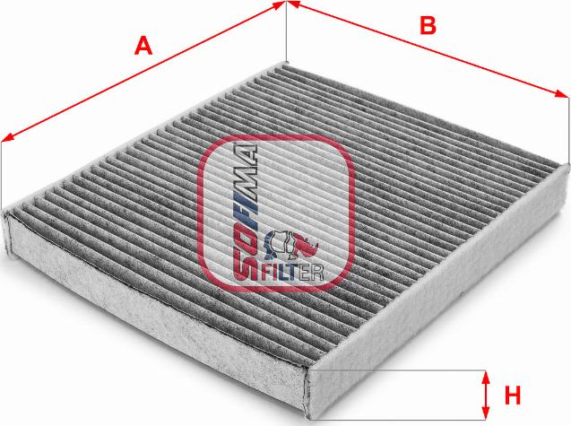 Sofima S 4199 CA - Filtru, aer habitaclu aaoparts.ro