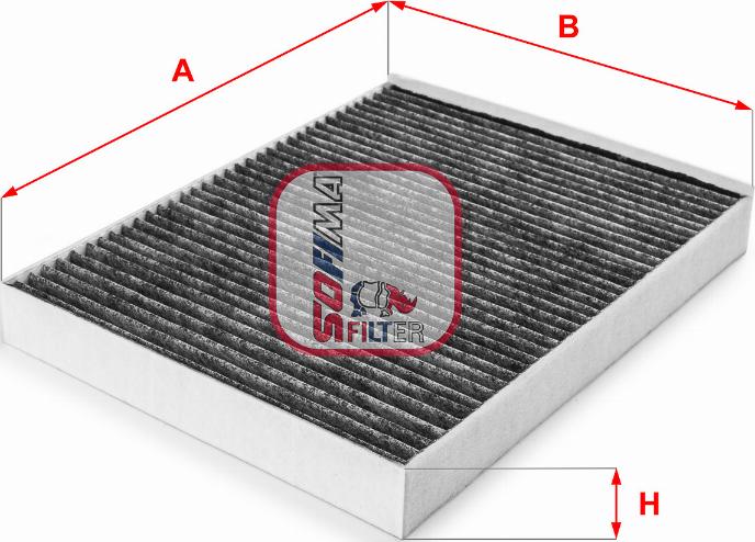 Sofima S 4148 CA - Filtru, aer habitaclu aaoparts.ro