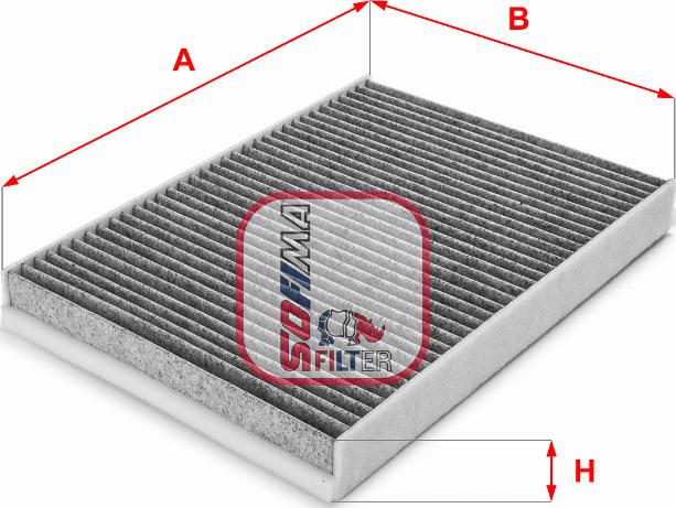 Sofima S 4143 CA - Filtru, aer habitaclu aaoparts.ro