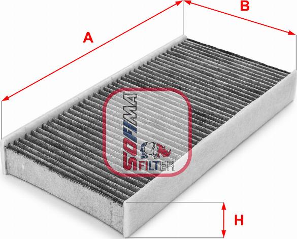 Sofima S 4142 CA - Filtru, aer habitaclu aaoparts.ro