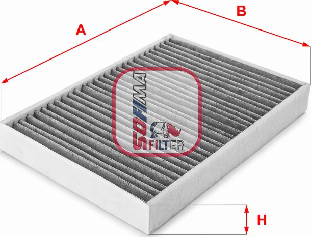 Sofima S 4159 CA - Filtru, aer habitaclu aaoparts.ro