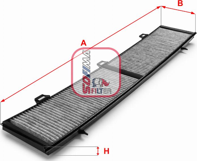 Sofima S 4154 CA - Filtru, aer habitaclu aaoparts.ro