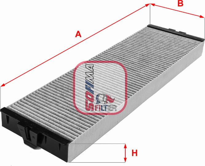 Sofima S 4151 CA - Filtru, aer habitaclu aaoparts.ro