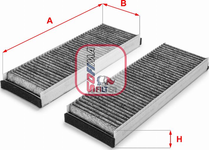 Sofima S 4153 CA - Filtru, aer habitaclu aaoparts.ro