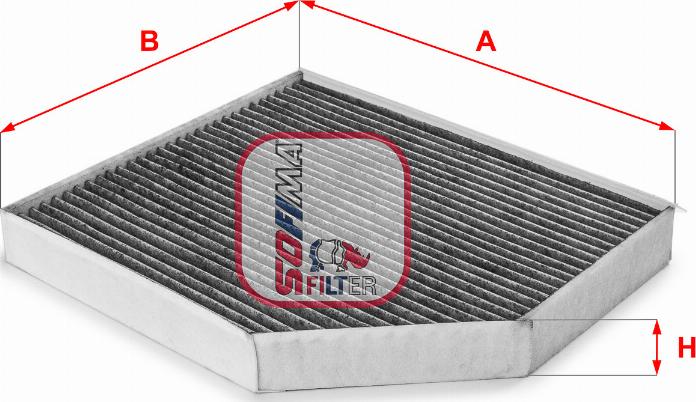 Sofima S 4168 CA - Filtru, aer habitaclu aaoparts.ro