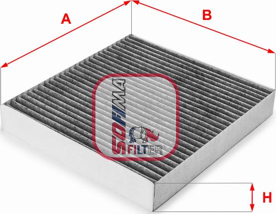 Sofima S 4167 CA - Filtru, aer habitaclu aaoparts.ro