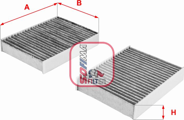 Sofima S 4104 CA - Filtru, aer habitaclu aaoparts.ro