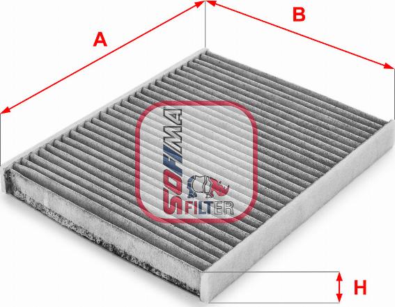 Sofima S 4103 CA - Filtru, aer habitaclu aaoparts.ro