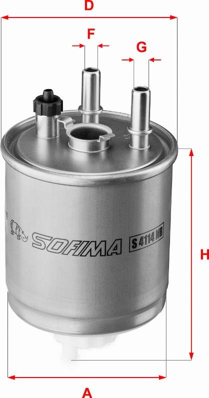 Sofima S 4114 NR - Filtru combustibil aaoparts.ro