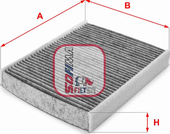 Sofima S 4115 CA - Filtru, aer habitaclu aaoparts.ro