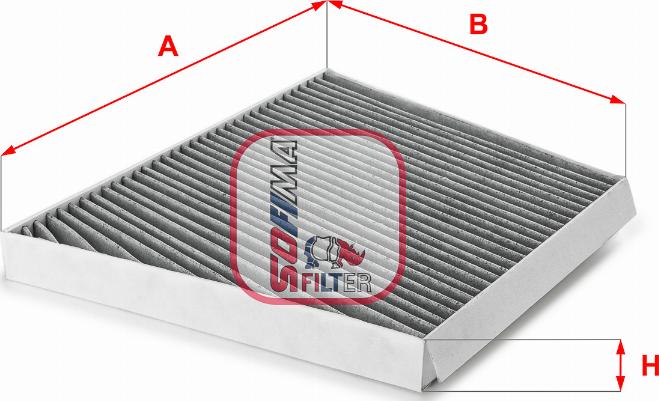 Sofima S 4133 CA - Filtru, aer habitaclu aaoparts.ro