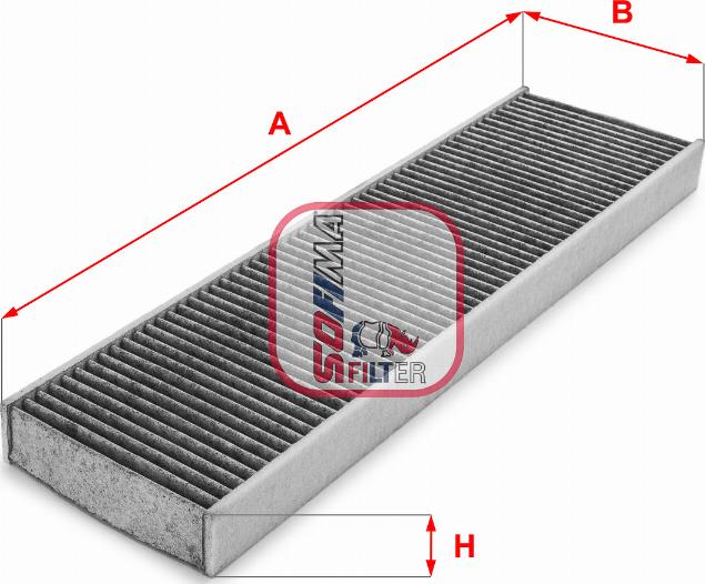 Sofima S 4175 CA - Filtru, aer habitaclu aaoparts.ro