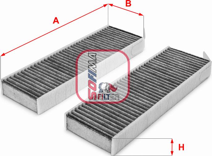 Sofima S 4172 CA - Filtru, aer habitaclu aaoparts.ro