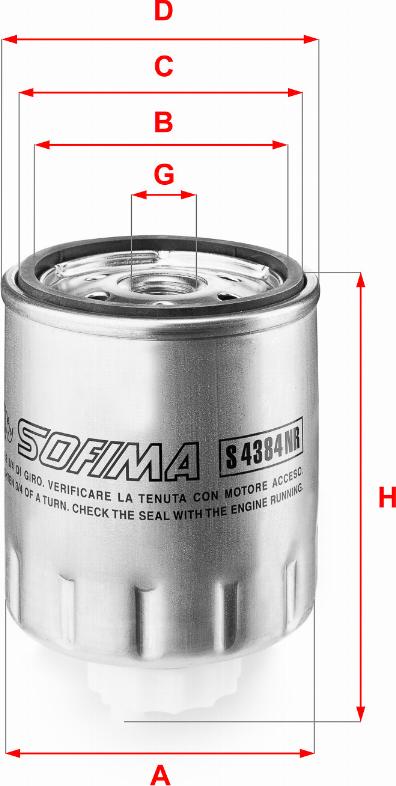 Sofima S 4329 NR - Filtru combustibil aaoparts.ro