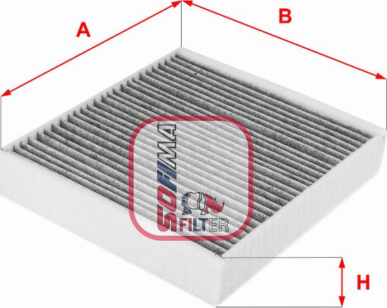 Sofima S 4244 CA - Filtru, aer habitaclu aaoparts.ro